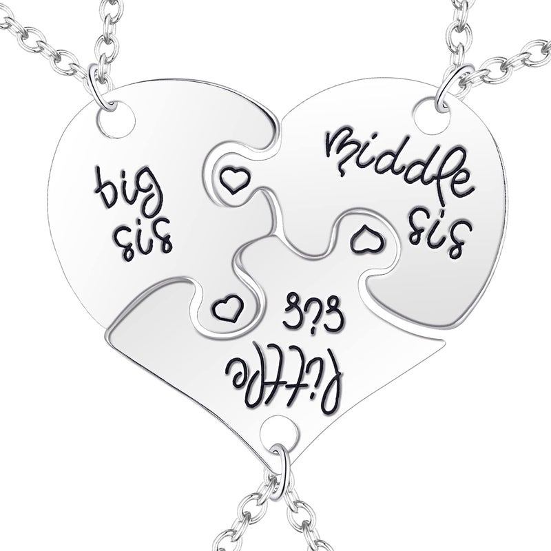 Yonhon 3 Big Middle Little Three Sister Necklace for 3 - Image 1